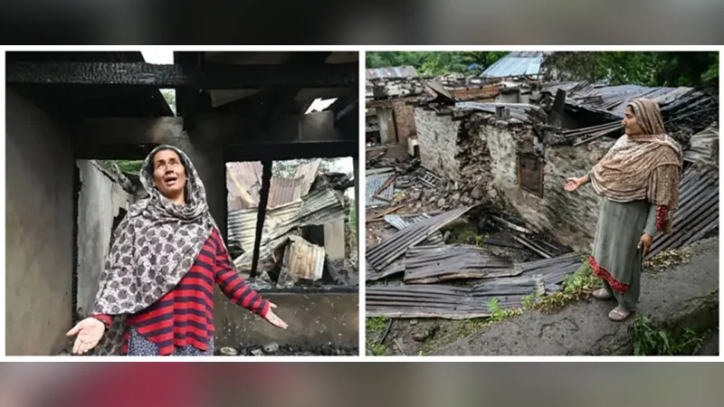 নিয়ন্ত্রণ রেখার দুই প্রান্তে আতঙ্কে মানুষ, ঘরছাড়া অনেকে